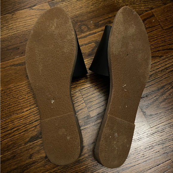 Madewell- Slide Sandal leather ‘The Boardwalk’ Post Slide size 10 women’s black - Picture 8 of 9